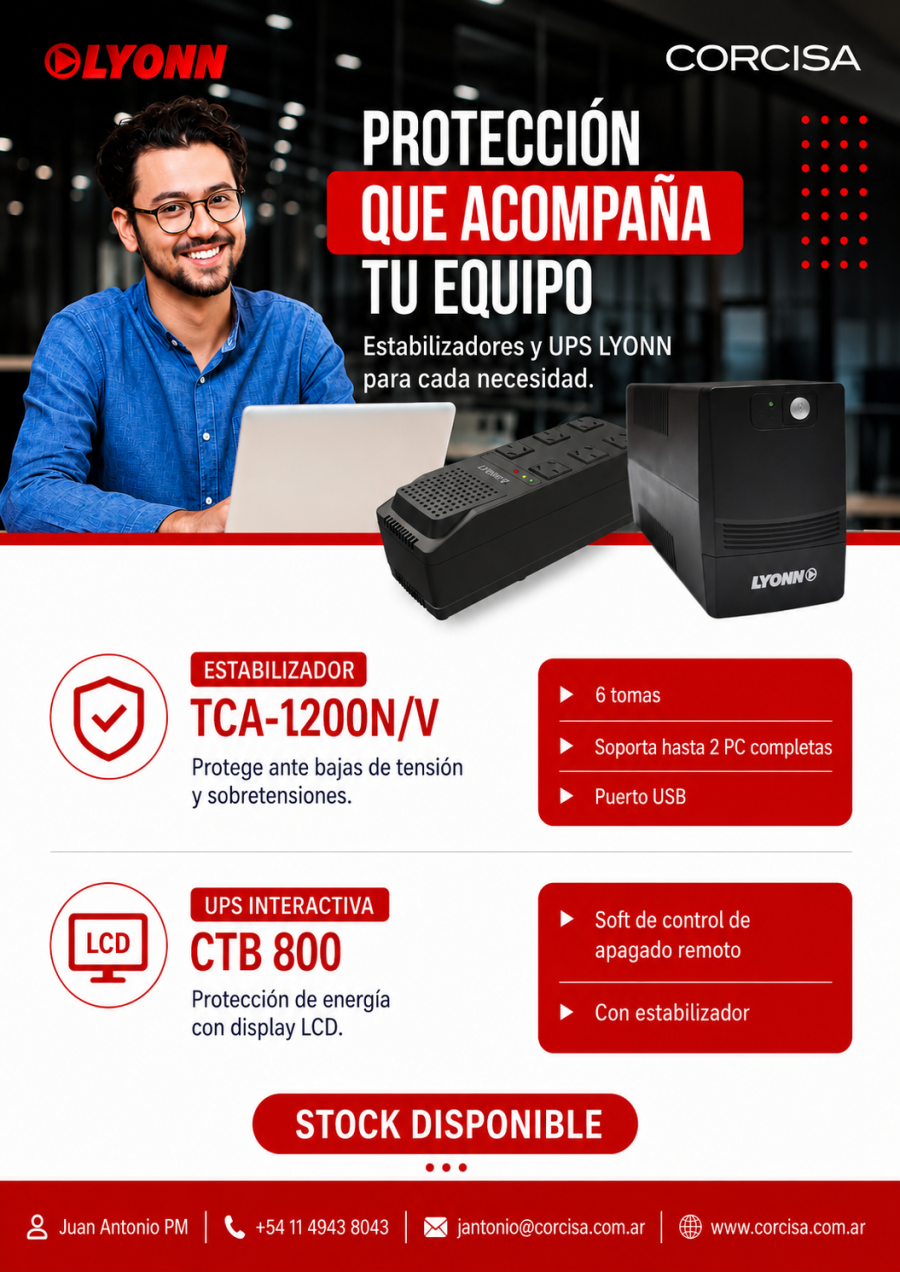 Estabilizadores & UPS Lyonn