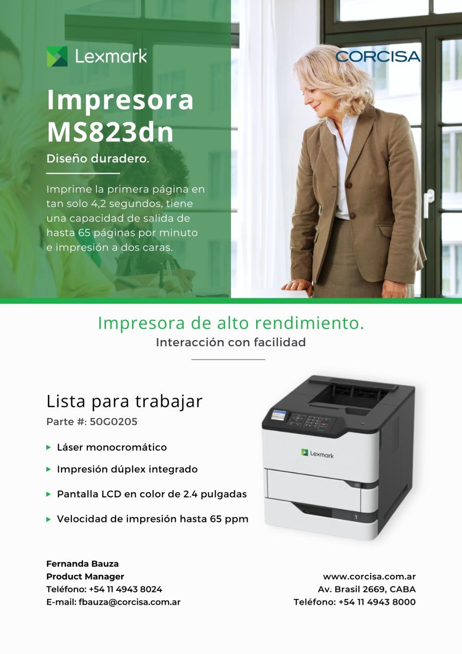 Impresora Lexmark MS823dn