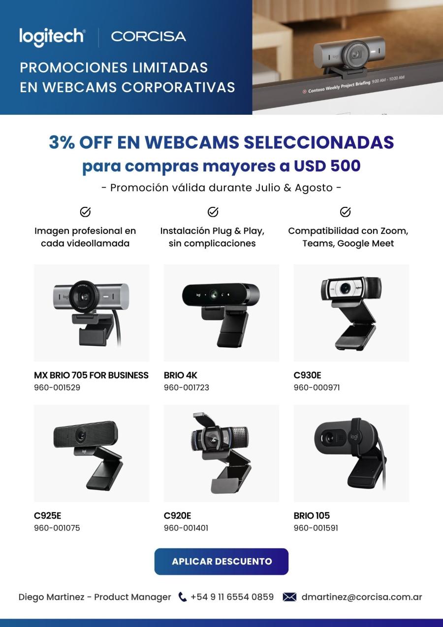 Cámaras Web Logitech