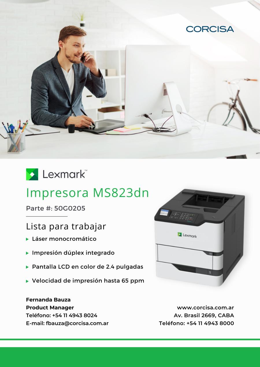 Impresoras Lexmark MS823dn